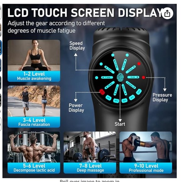 NWT Battery Powered Massage Gun Reamao X6 - Picture 6 of 7